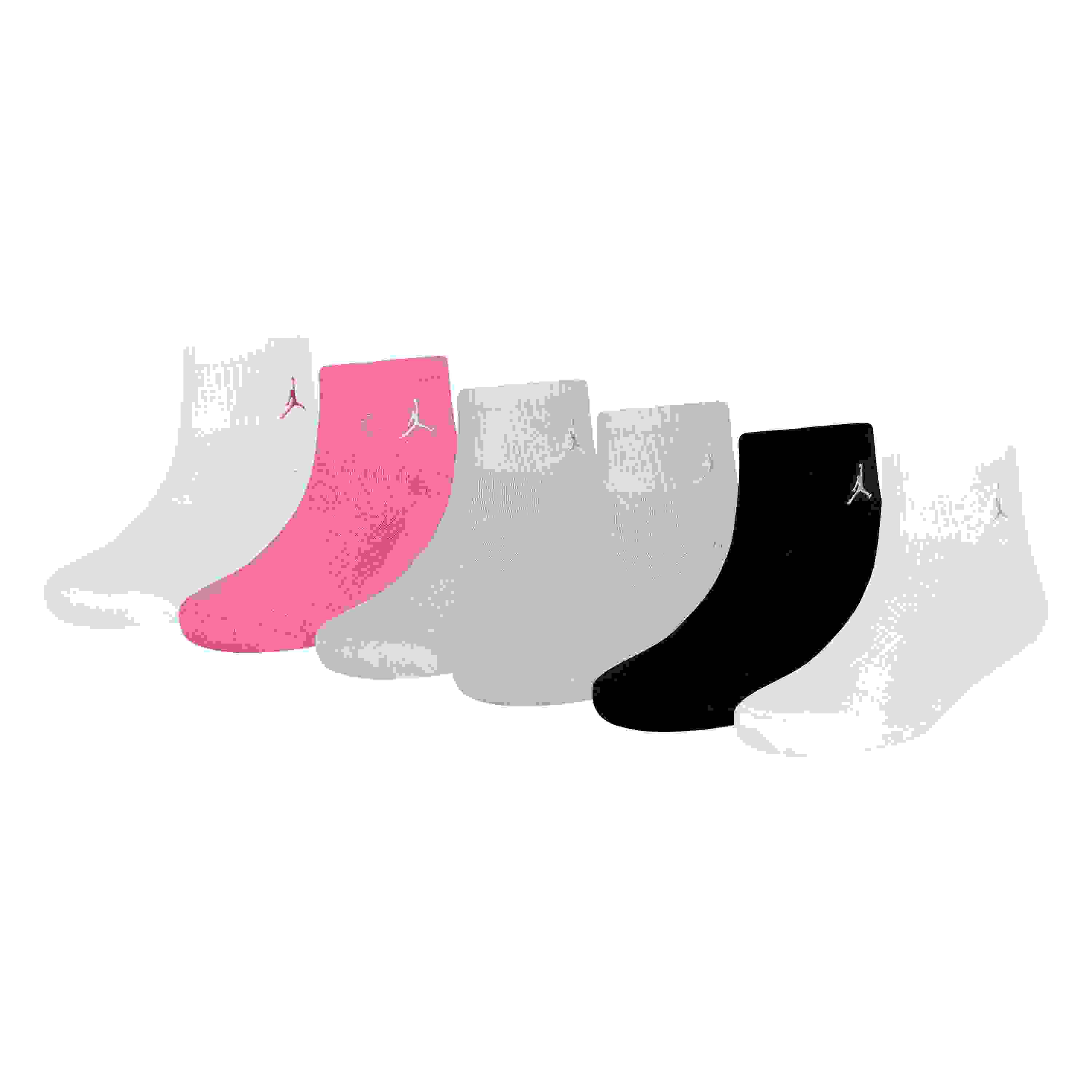 Jordan 6-Pack Big Girls' Seafoam Ankle Socks